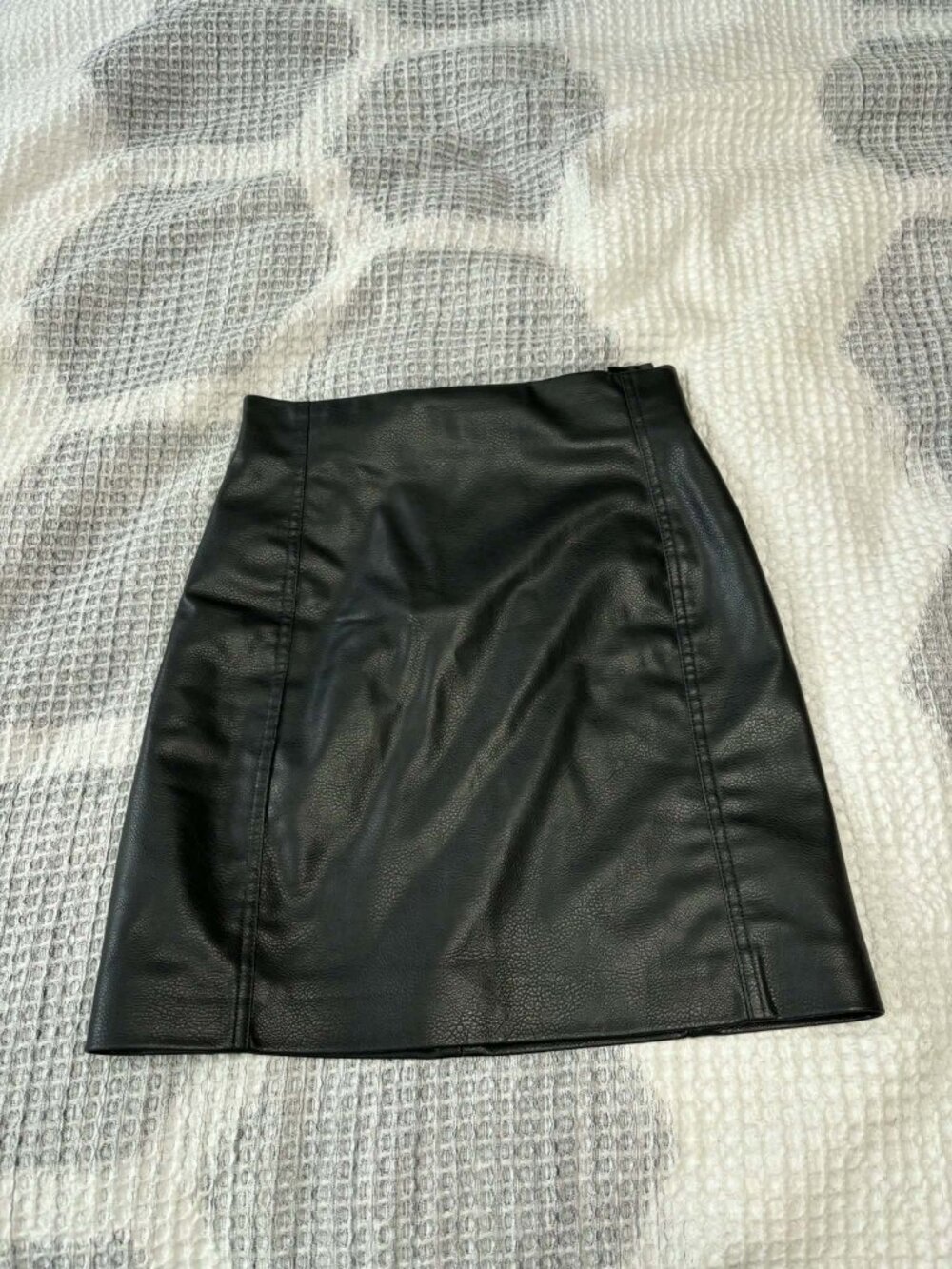 Black Faux-Leather Skirt Size 4